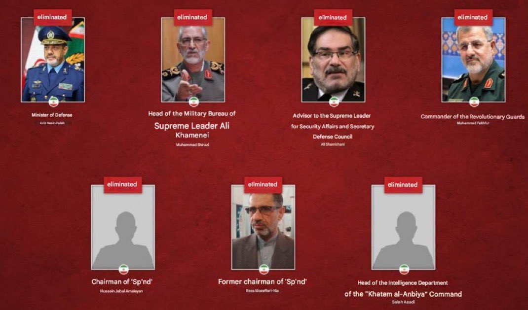 The kind of intelligence that led to this operation that deactivated Iranian top leadership is sophisticated. It took years and countless hours of practice and simulation to perfect, and could only be pulled off by Mossad and a few others. It doesn't come from satellite imagery