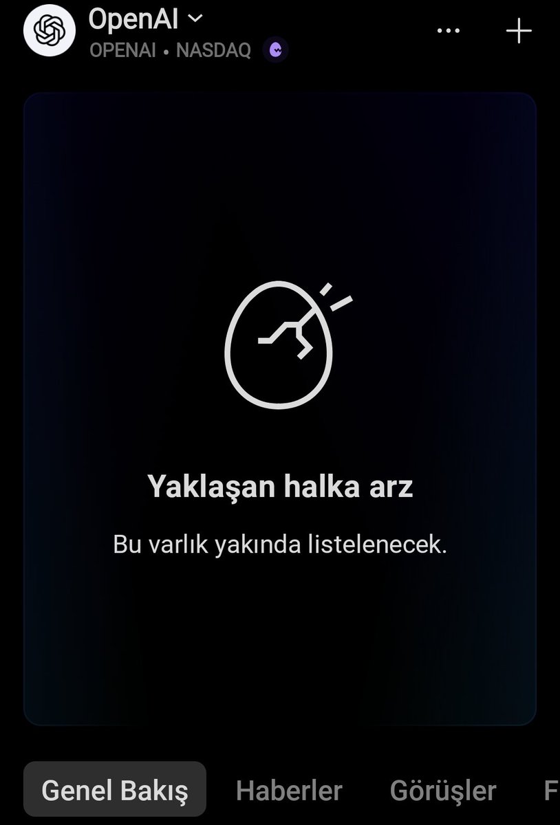 borsaetik's tweet photo. #ChatGPT'nin yaratıcısı OpenAI bu sene halka arz edilecek.

Katılacak mısınız?

#sil #openai #halkaarz #borsa #amerika #savaş https://t.co/72icJVwBM5