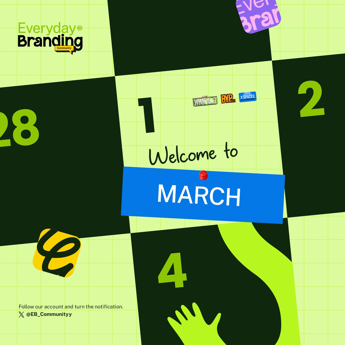 New month. New momentum.

Everyday Branding is locked in on clarity, consistency, and creative growth.

Here’s to building better brands, every day.