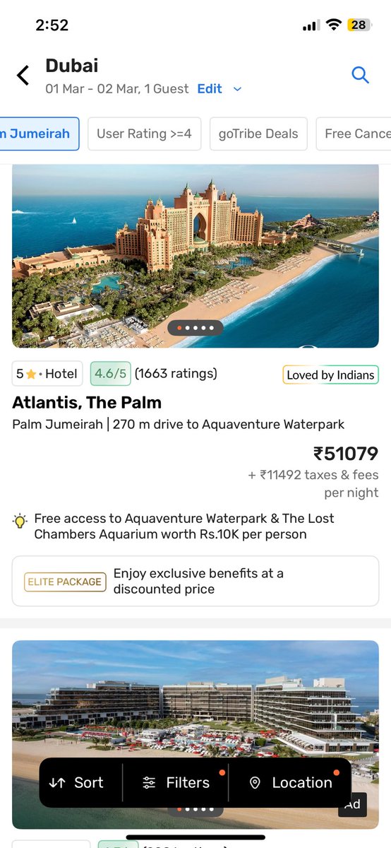 jagmohangaarg's tweet photo. This is tonight's price for Palm Jumeirah in Dubai; IRGC was wrong. https://t.co/gGnIbh1Ex5