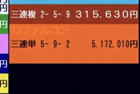 びっくりした 500万馬券ついたのかと思った