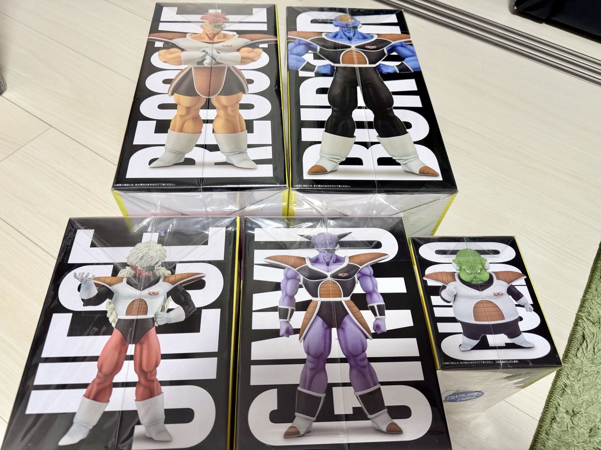 1番くじギニュー特戦隊未開封品‼︎ やっと揃った🥺 #ドラゴンボール