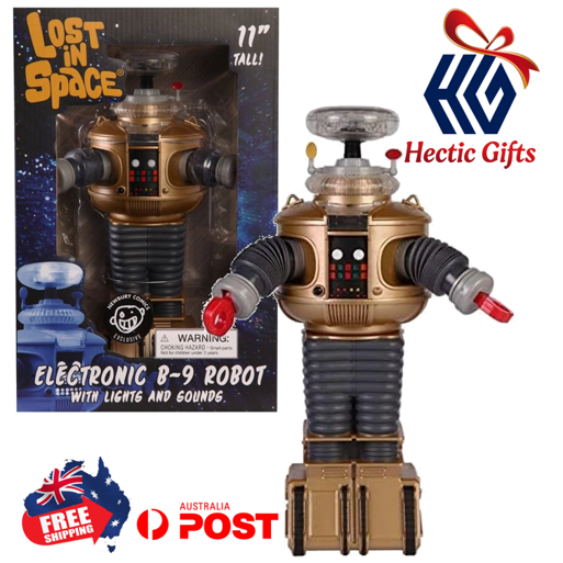 HecticGifts's tweet photo. NEW - Lost In Space: Electronic Lights &amp; Sounds B9 Robot Golden Boy Edition

https://t.co/KZLX1Pc3P8

#New #HecticGifts #DiamondSelectToys #LostInSpace #B9 #Electronic #Robot #Lights #Sounds #Collectible #BatteryOperated #WillRobinson #FreeShipping #AustraliaWide #FastS... https://t.co/T81j05nFjK