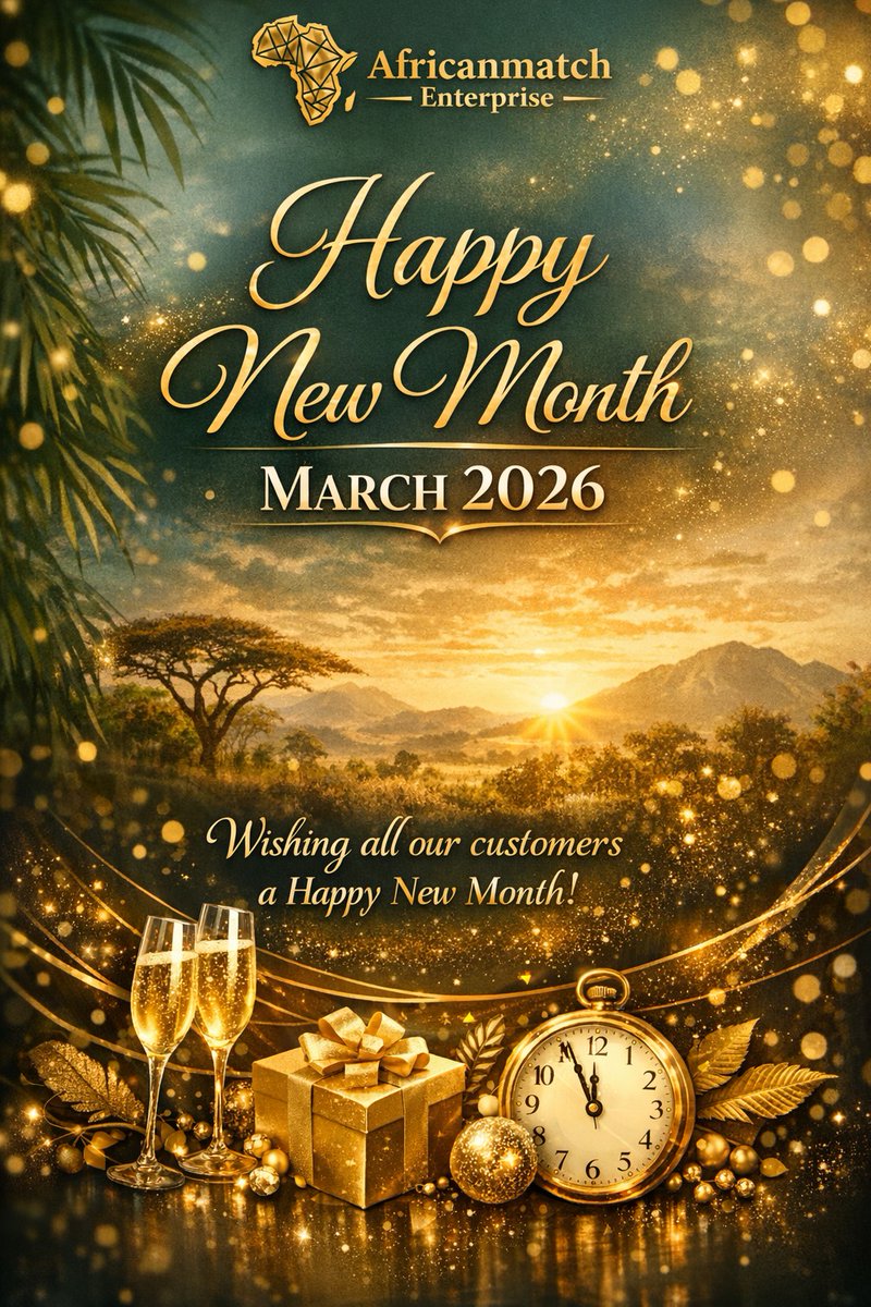 Africanmatch14's tweet photo. To Our Valued Partners and Patrons,
As we usher in the month of March, the leadership and staff at Africanmatch Enterprise wish to extend our profound gratitude for your continued trust and patronage.

Management Africanmatch Enterprise https://t.co/oI0l7uKKdG