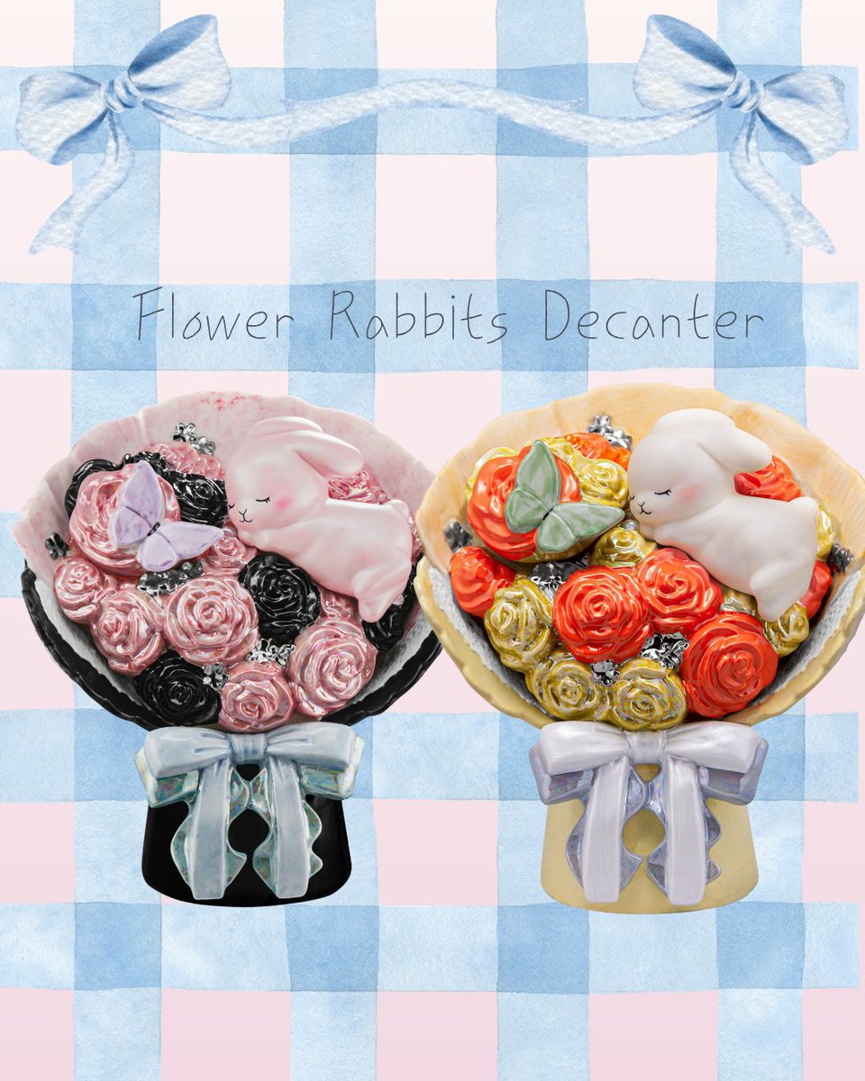 Flower Rabbits Decanter フラワーラビッツデキャンタ (@frd0907