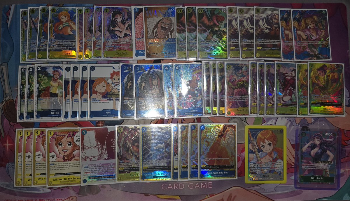 5-0 in today's waifu fight club 💪 

🔵Nami
🟡Bonney
🔵🟡Nami
🔴🔵Vivi
🔵🟡Boa