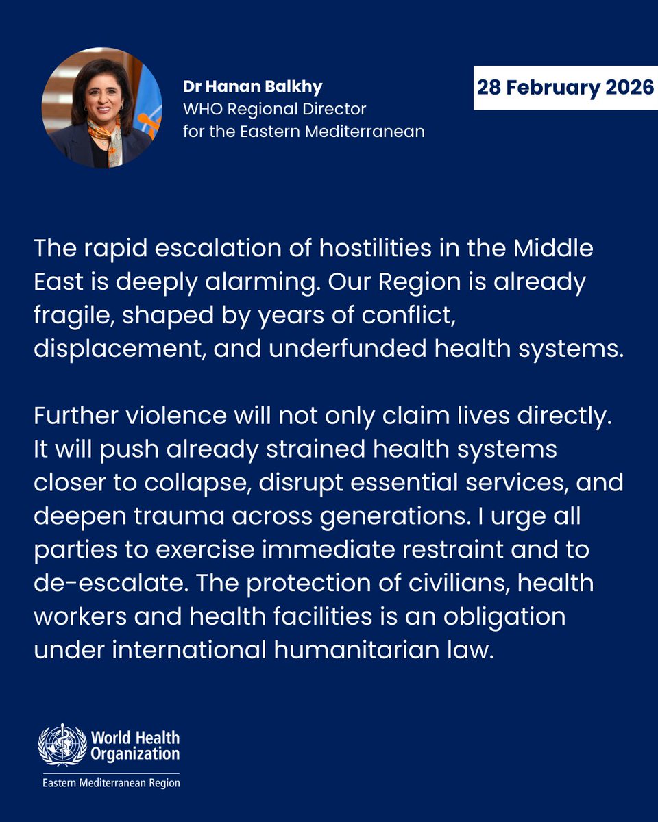 WHO Regional Office for the Eastern Mediterranean tweet media