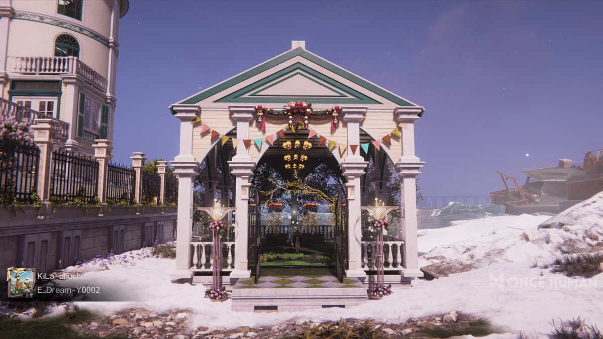 S2_KiLa_S2's tweet image. 柵をつけたり、お花畑のお庭にしたり、ガレージ作ったり、海が眺められるきれいな場所を作ったり…
お家のアップデート楽しい🩷🩷🩷
#OnceHuman #ワンスヒューマン #ワンスヒューマン建築 #OnceHuman建築