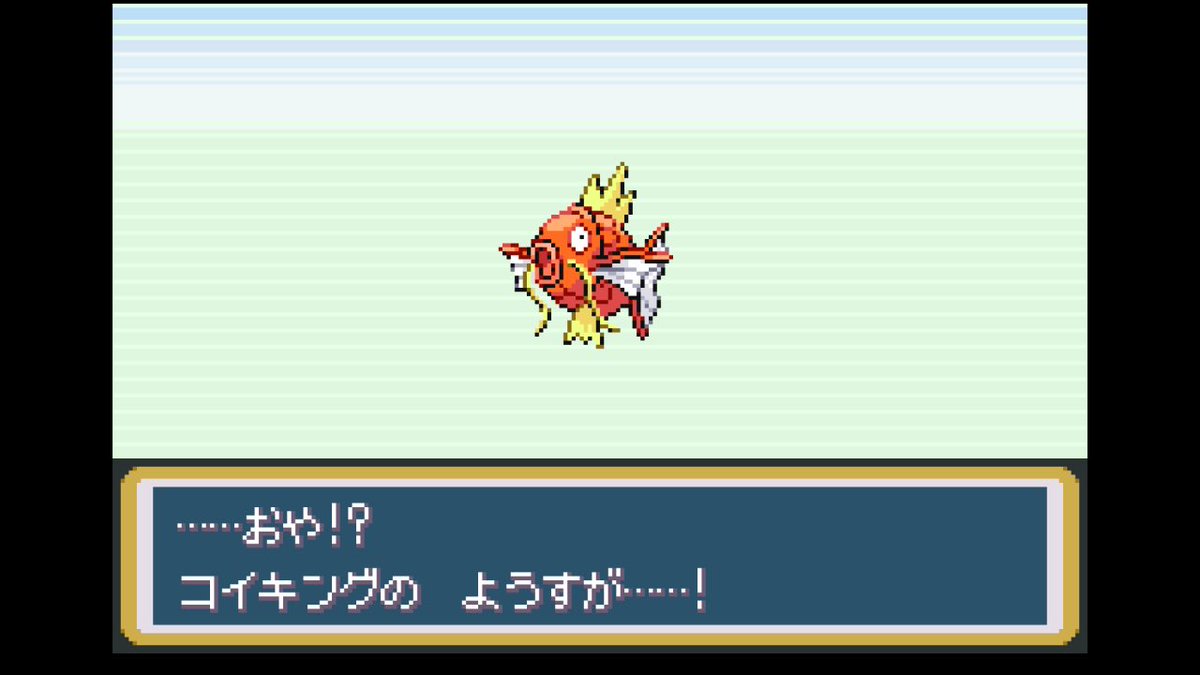 500円で買ったコイキングやっとギャラドスに進化したー！！ ここまで