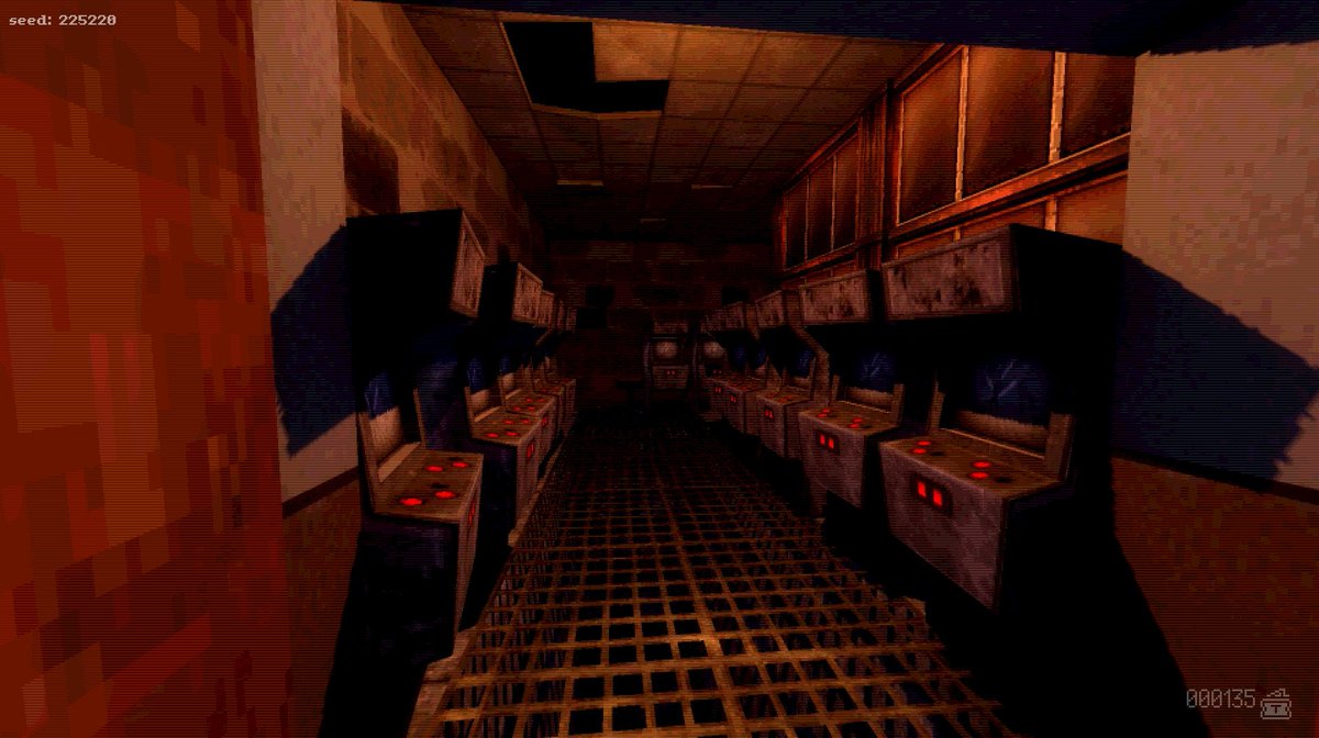 Pre-Alpha vs. Current Build.  

A very early look at Malcade compared to a recent build. Complete with the chunky blockout machine I used for the first month. A *lot* has changed based on feedback and iteration but it's crazy how much stuck. 

#GodotEngine #HorrorGame #MALCADE