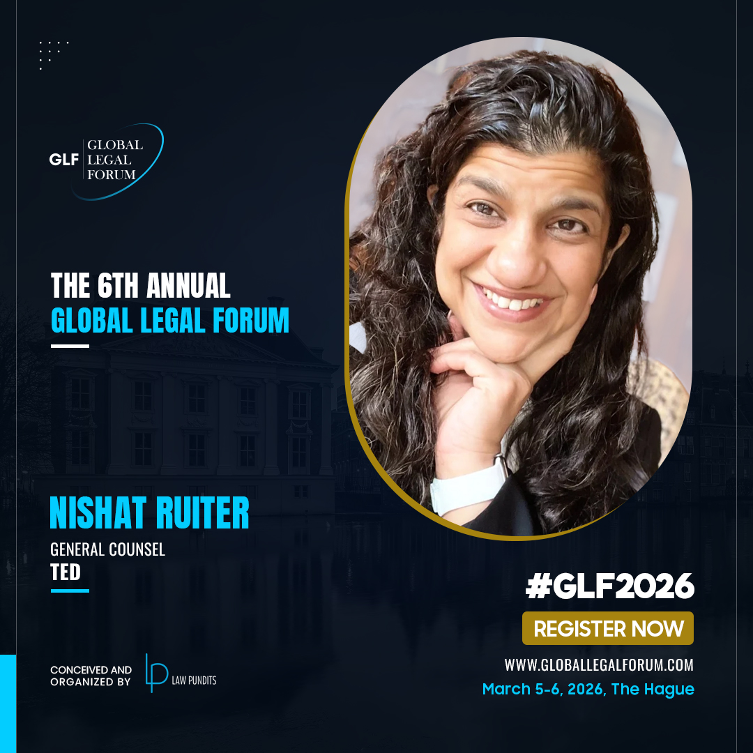 𝗠𝗲𝗲𝘁 Nishat Ruiter — General Counsel at TED Conferences LLC &amp; founder of TEDLaw. She leads global legal strategy across brand, licensing &amp; AI risk.

March 5–6 | The Hague
Register: globallegalforum.com/tickets

#GLF2026 #LegalLeadership #AIinLaw #TED