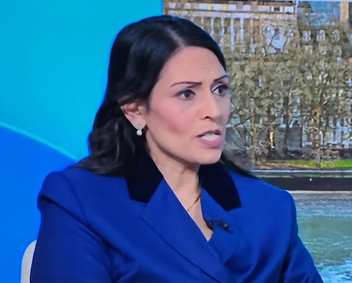 Tory traitor who has called for a hostile power to intervene in UK politics, and was sacked from government for secret meetings with another foreign power, given a platform to spread her poisonous treachery on national TV again.
<a href="/pritipatel/">Priti Patel MP</a> <a href="/Conservatives/">Conservatives</a> <a href="/KemiBadenoch/">Kemi Badenoch</a> <a href="/SkyNews/">Sky News</a>