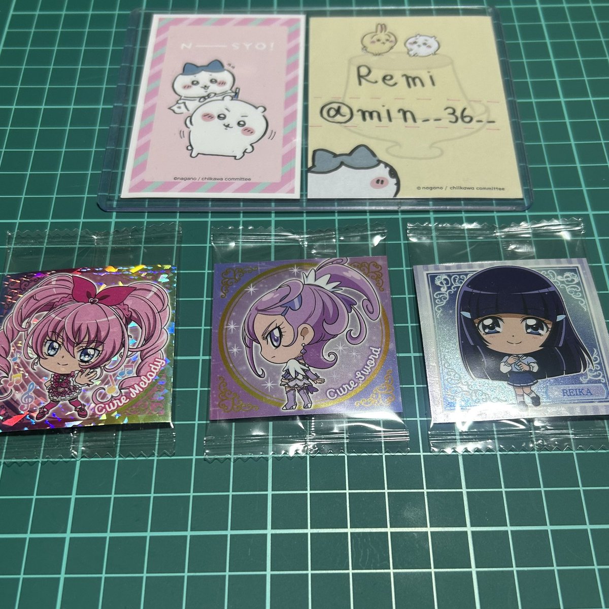 min__36__'s tweet photo. 【交換】
プリキュア にふぉるめーしょん オールスターズ ウエハース シール スマイルプリキュア スイートプリキュア ドキドキプリキュア

譲:キュアメロディ、キュアソード、れいか

求:キュアハッピー、スマイル集合

郵送希望。
ツイフィ必読。

お気軽にお声掛けください＊ https://t.co/EoTll8wFrX