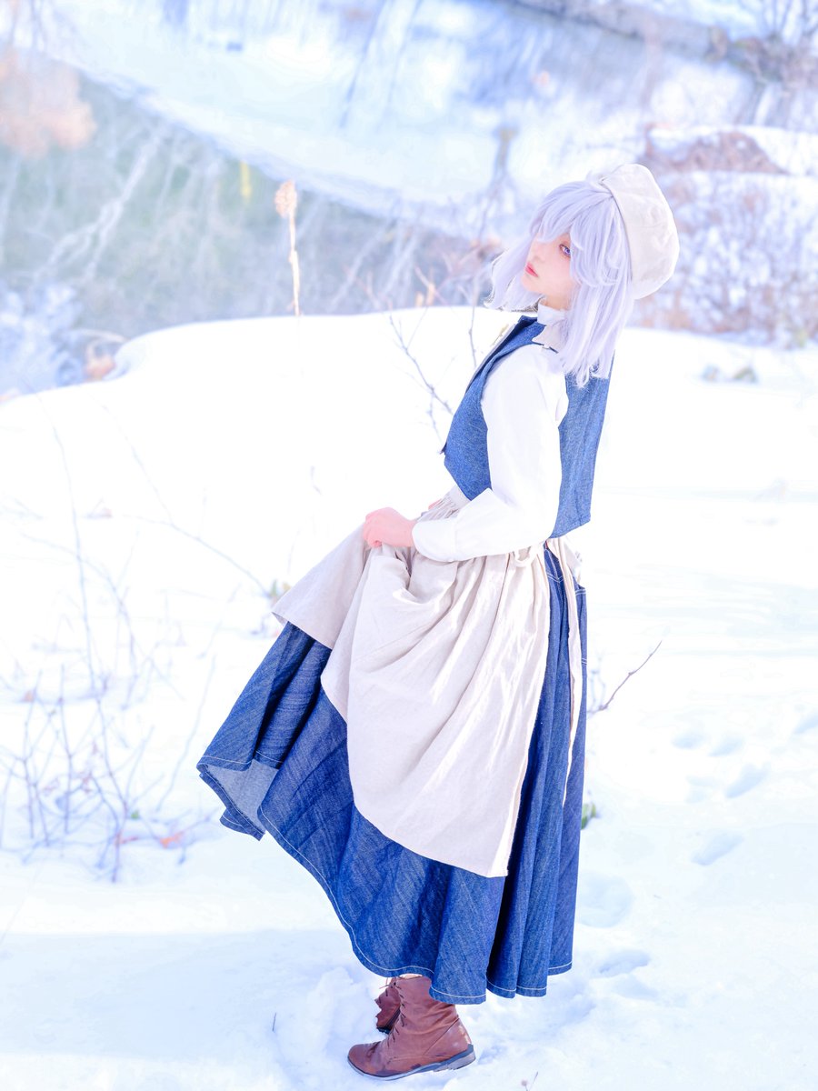 baked_moruru's tweet photo. 【 東方妖々夢 ｰ レティ･ホワイトロック ｰ 】
*cosplay

👗→児屋 さん ( @Silver81106 )
📸→きりゅー さん( @kyamome32 ) https://t.co/nH37XpMyHK