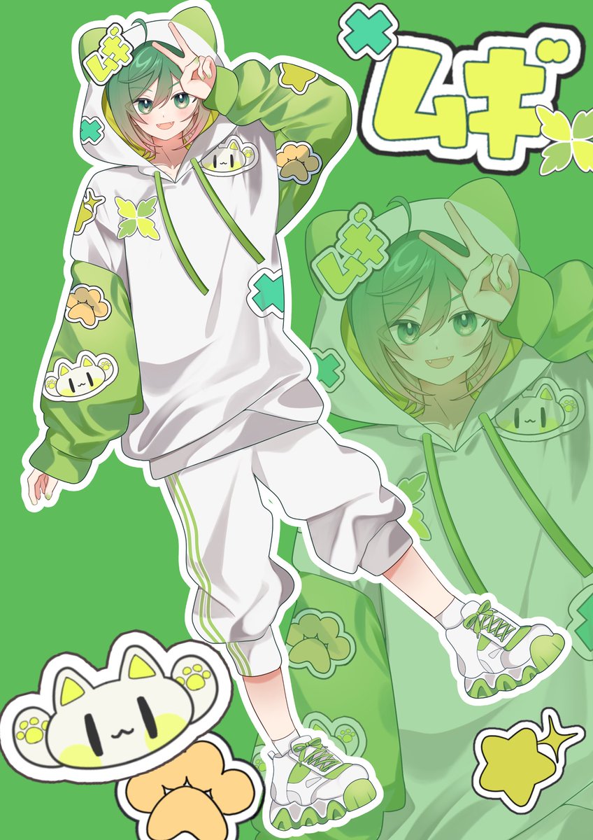 はじめましてฅ^•ω•^ฅ 3月5日に活動を始める「ムギ」です！！ 立ち絵