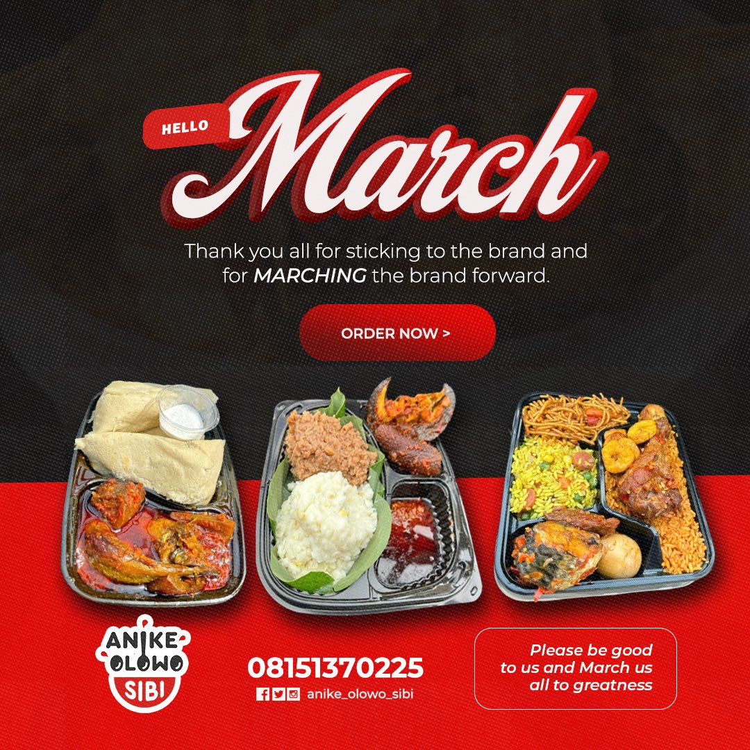 RasaqNaphysat's tweet photo. Happy New Month, Our Amazing Customers 🤍
Your support means everything to us.
We pray this month brings you happiness, success &amp; so much blessings🤲

AOS kitchen is open and ready to serve you hot meals, refreshing juices and premium packages all month long.

Your satisfaction https://t.co/3p8QtfkbYU