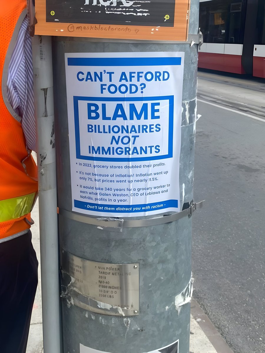 ultras_antifaa's tweet photo. "Can't afford food? Blame billionaires, not immigrants" https://t.co/IWipOsDdUt