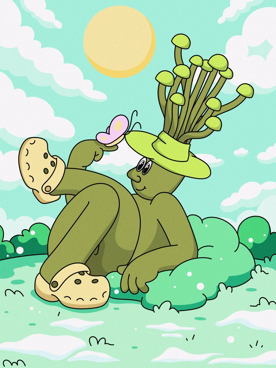 Vikki_arts's tweet photo. gFairy!
Me and Shroomie congratulated everyone on the first day of spring!
The snow hasn't melted yet, but Shroomie is already ready to welcome the awakening nature around him 🦋 ☀️
#SpringShrooms https://t.co/YJXIn4Y4FU