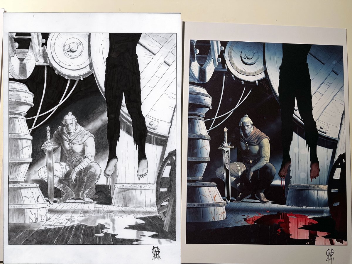La mia cover art originale di Dragonero #32, 42 cm x 29,7 cm. 
#coverart #illustration #fumetti #dragonero #tavoleoriginali