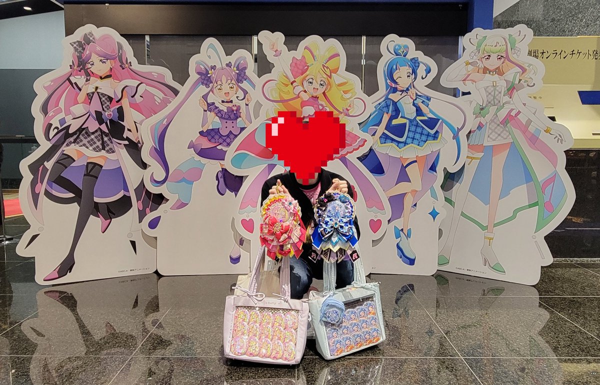 千秋楽の痛バは後期通ったときの大半の2個で (ウインクx2にしたときも