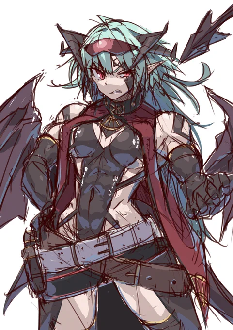 オリキャラのデザイン考えてるけど、めっちゃ沼る。 画力だけでなくデザイン力も鍛えんといかんなあ。