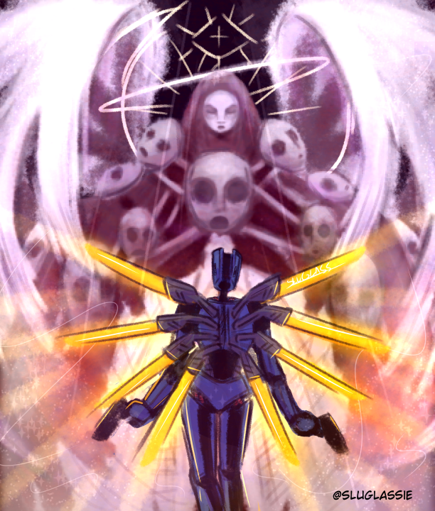 Sluglassie's tweet photo. Ultrakill Art! V1 vs my currently nameless UK OC! (Spoilers my OC ain't winning R.I.P)
#ULTRAKILL #Ultrakillfanart #v1 #UltrakillV1 #fanart #UltrakillOc #Ultrakillart https://t.co/ybG8JZhGHn