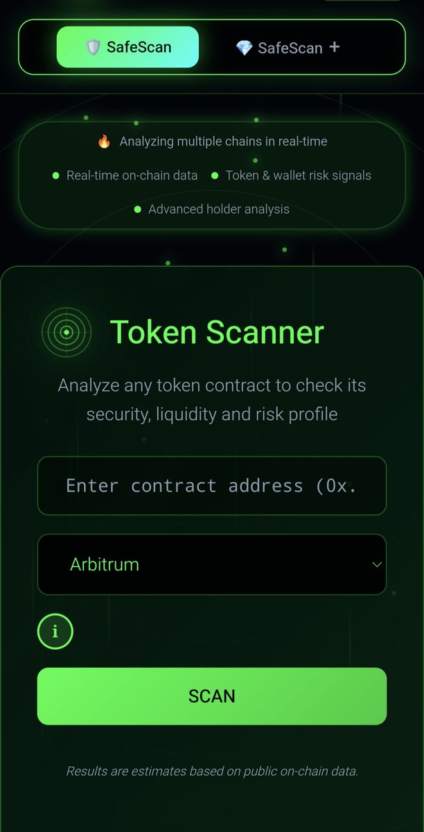 AiSafescanAI's tweet photo. @emma_ugwu5 Copy the token contract. Paste it, choose the network, and you'll see the summary. There's a tutorial at [link to tutorial]. https://t.co/KmRFQcUtv1 https://t.co/iKwCUywDS1