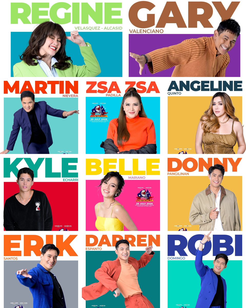 BONGGA! 💕 Ito na ang FIRST WAVE OF ASAP ARTISTS na makakasama ninyo sa ASAP Australia! ❤️💚💙

Now you can plan ahead! ENJOY 2 UNIQUE SHOWS — SAME ASAP STARS, MAGKAIBANG EXPERIENCE, PAREHONG BONGGA! WAVE 2 WILL BE ANNOUNCED SOON! ✨

Get up to $71 savings (Feb 16–Mar 15) on