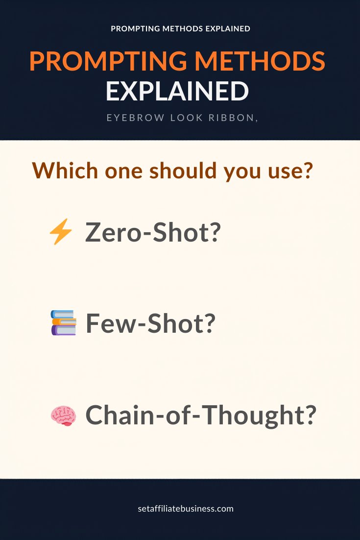 Which Prompting Method should you use? 

#PromptEngineering #AIProductivity