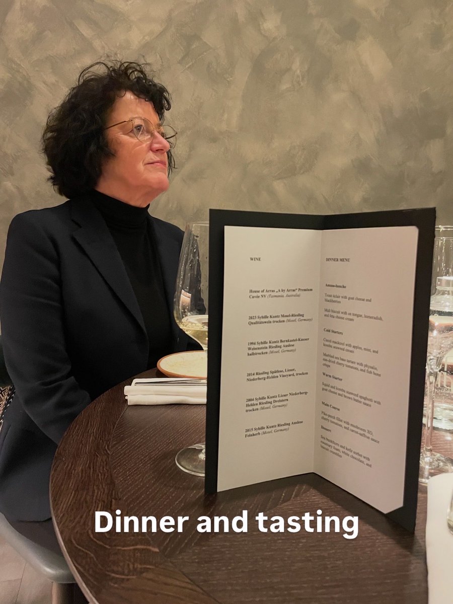 First visit to Vilnius. Very impressed by the wine knowledge and high level of interest in Riesling. #sybillekuntz #organic #biodynamic #moselriesling