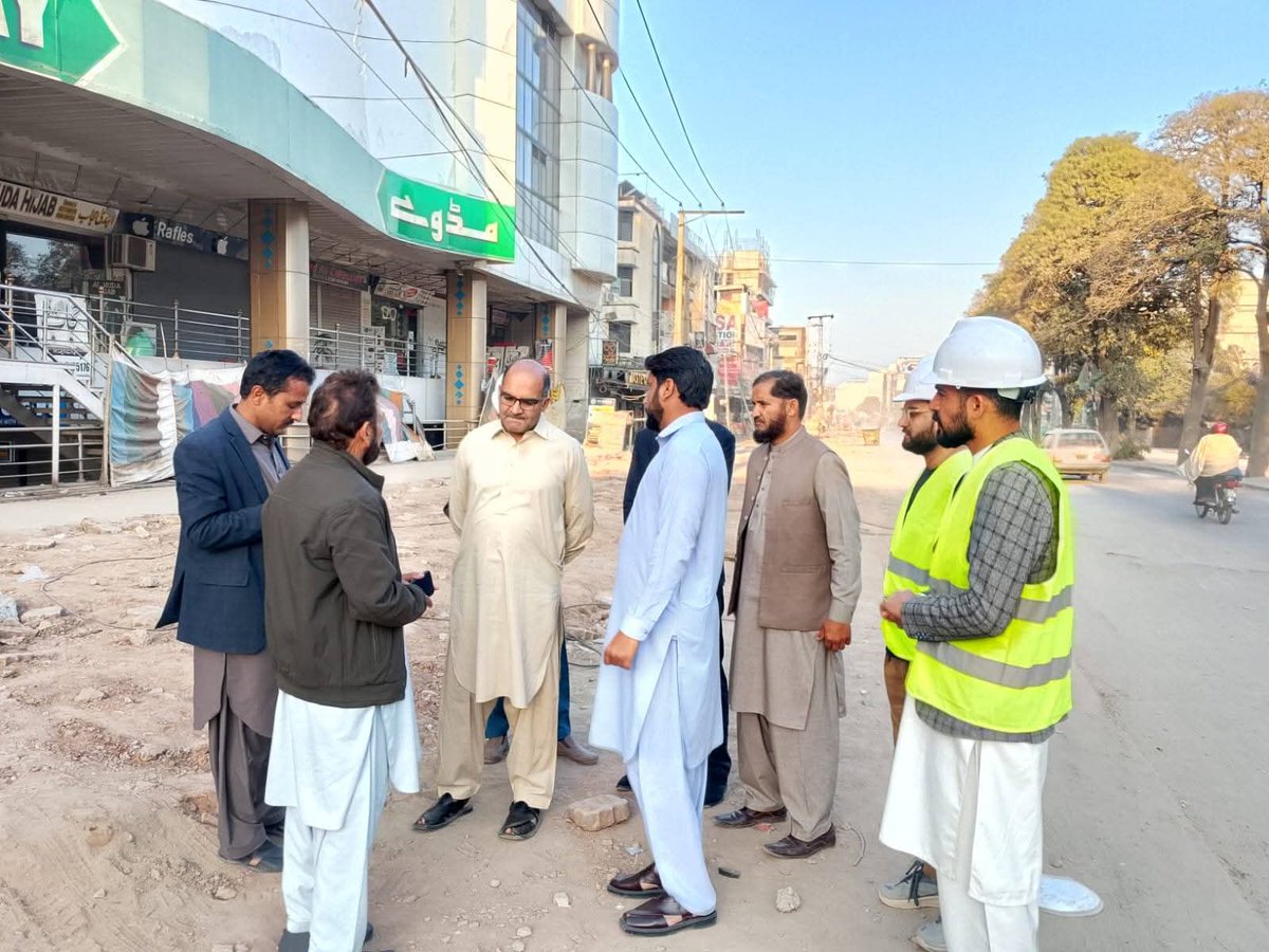 Managing Director Aziz Ullah Khan visited different sites of WASA ...