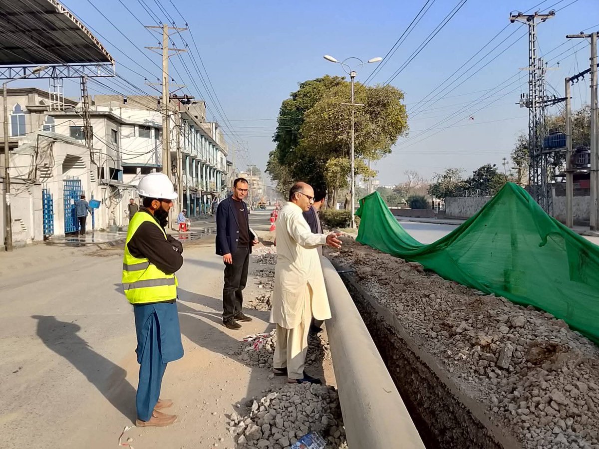 Managing Director Aziz Ullah Khan visited different sites of WASA ...
