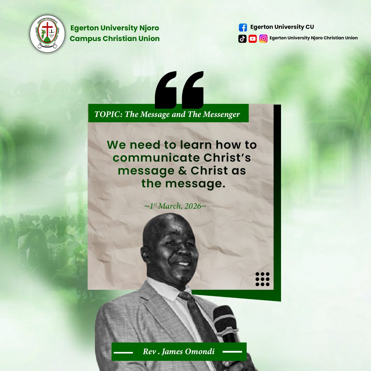 egertoncu's tweet photo. THE MESSENGER AND THE MESSAGE https://t.co/ygsOy2O5On