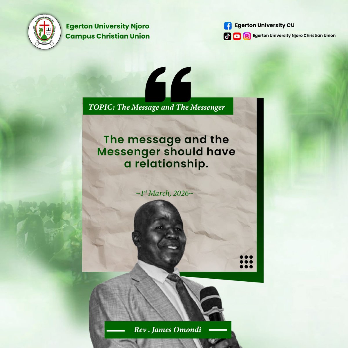 egertoncu's tweet photo. THE MESSENGER AND THE MESSAGE https://t.co/ygsOy2O5On
