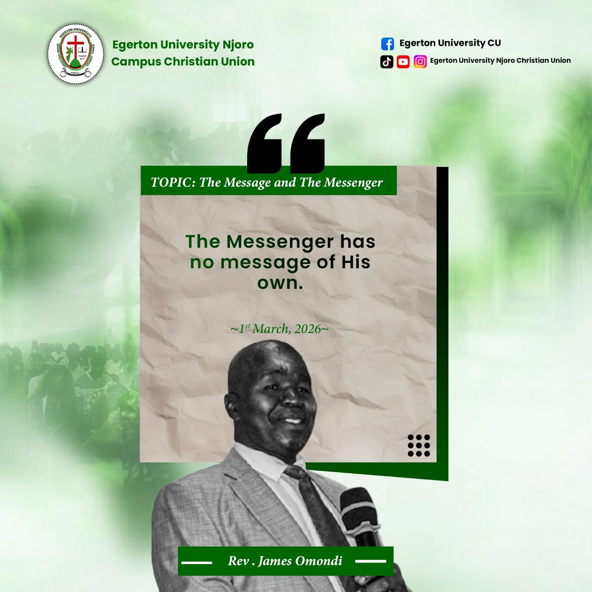 egertoncu's tweet photo. THE MESSENGER AND THE MESSAGE https://t.co/ygsOy2O5On