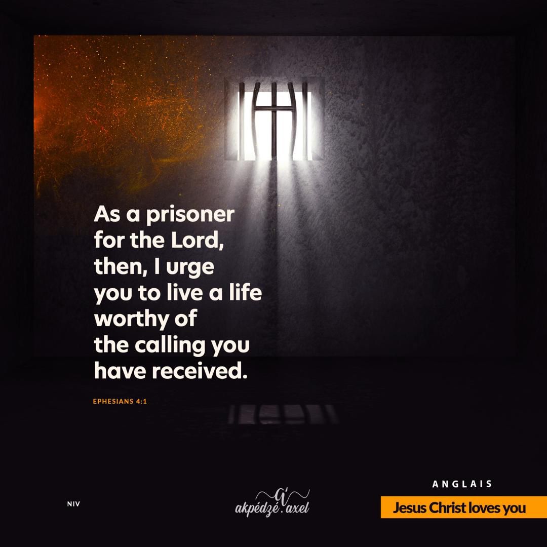 CHAP_ESTAOFATAD's tweet photo. '' Je vous exhorte donc, moi, le prisonnier dans le Seigneur, à marcher d'une manière digne de la vocation qui vous a été adressée,''

Éphésiens 4:1

#ParoledeDieu #wordofGod #cif2026 #Maisondepriere #evangelisation #fatad #estao #WordOfGodChallenge #christian https://t.co/Y34oOGY3xy