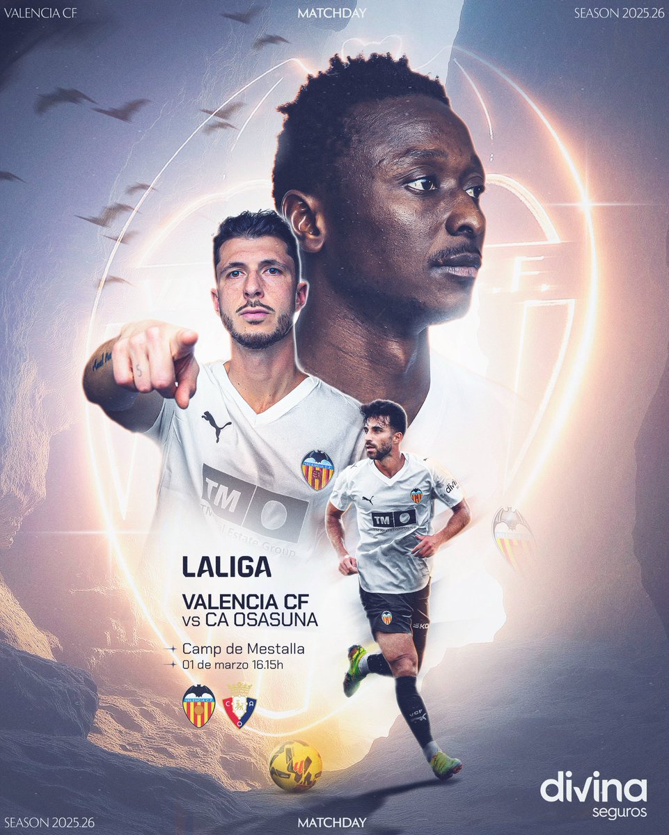Spieltag!

Der FC Valencia empfängt heute im Estadio Mestalla CA Osasuna

Anstoß ist um 16:15 Uhr