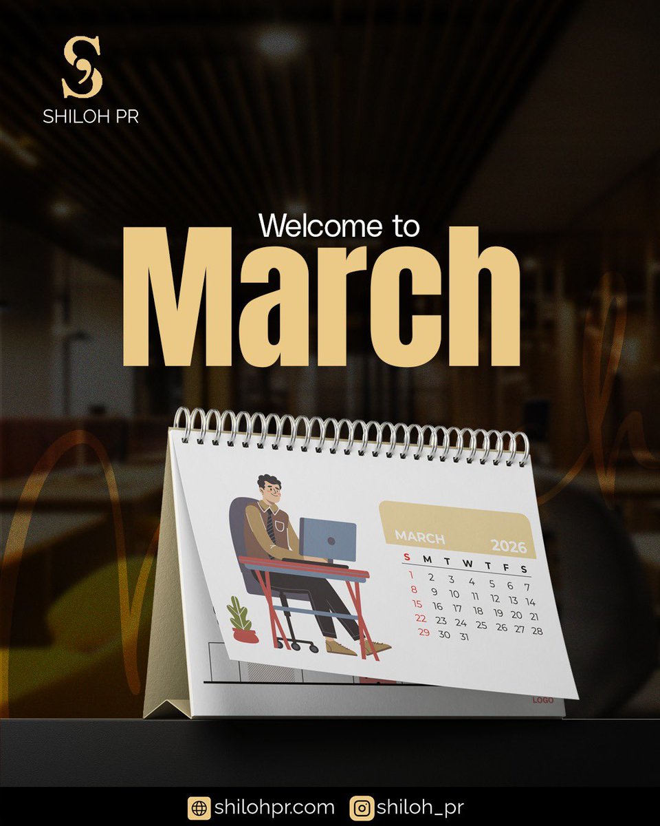 shilohpr's tweet photo. Happy New Month from all of us at Shiloh PR.

This month, we remain committed to helping your voice reach the right audience, build meaningful visibility, and tell your story with clarity and impact.

Step into this month expecting growth, influence, and great outcomes. https://t.co/iPYic6iIuN