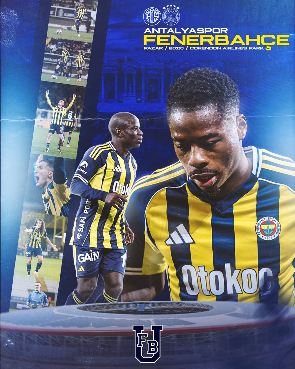 🏆 Trendyol Süper Lig
⚽️ Antalyaspor - Fenerbahçe
🏟️ Corendon Airlines Park
🕖 20.00
#ANTvFB
#FenerinMaçıVar