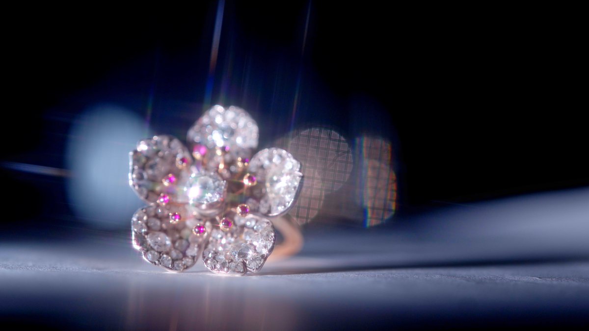 【けいこ様】ラボグロウン・ルビー 彫金ワイドリング／クラシックアンティーク