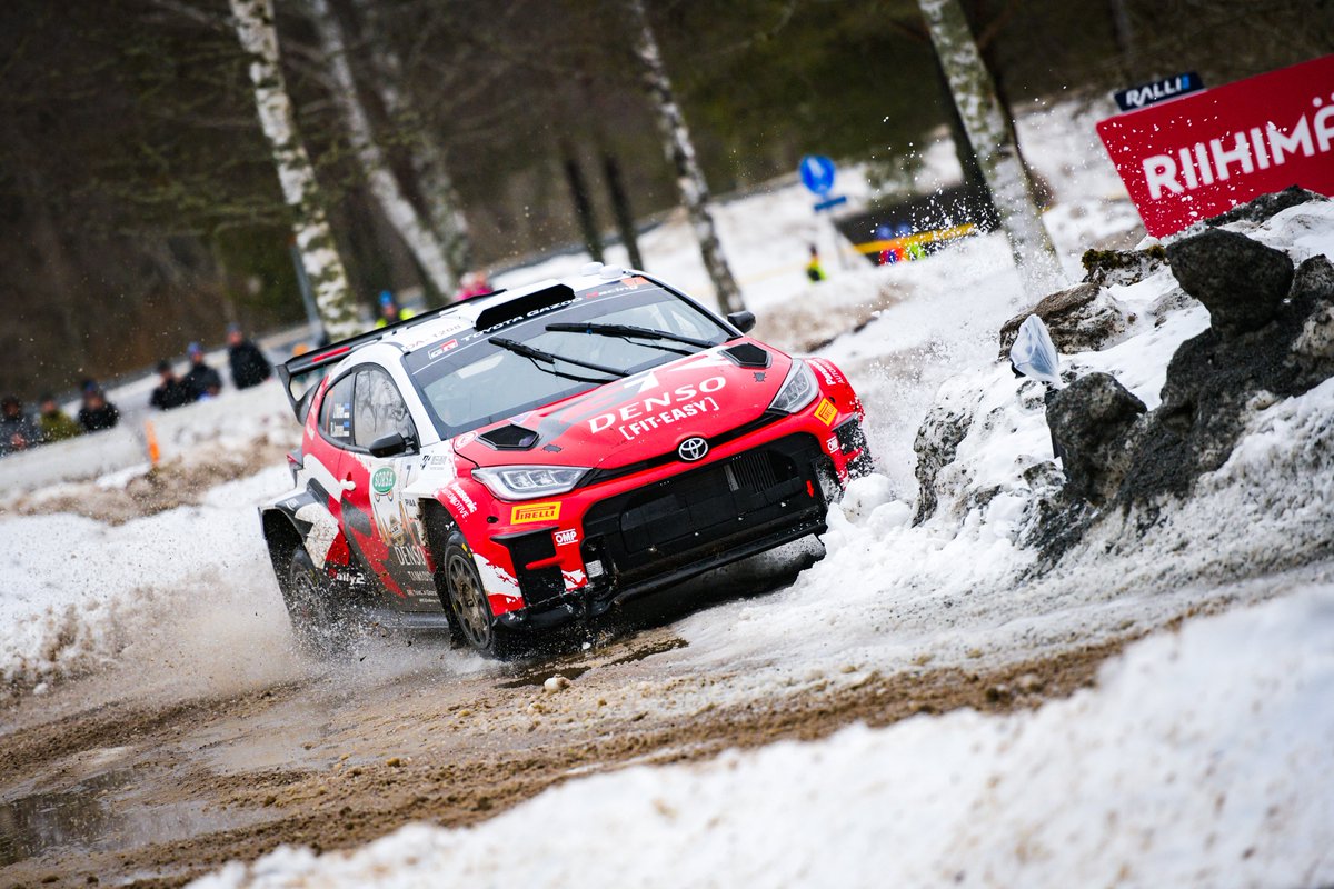 TGR_WRC_NextGen's tweet image. P2 for Jaspar Vaher and Rait Jansen at @RalliSM Riihimäki! 🥈

An excellent drive by our young Estonian to claim his first two stage wins and a maiden podium finish, just 3.7s behind winners Lappi/Mälkönen 👏

#ToyotaGAZOORacing #ChallengeProgram