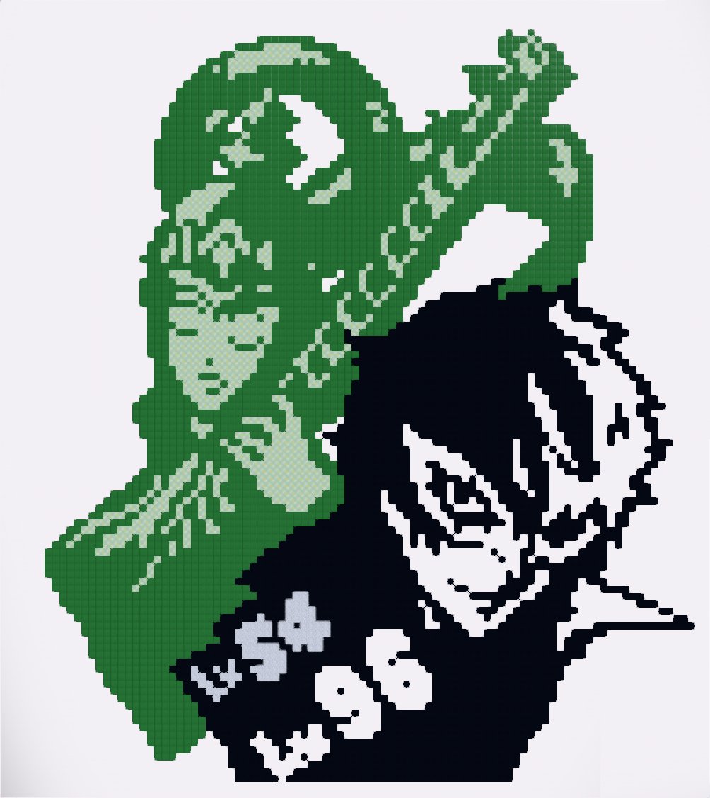 P5S #ドット絵 #DQB2 そして、再びP5Sの戦闘時アイコンです。 先のupに