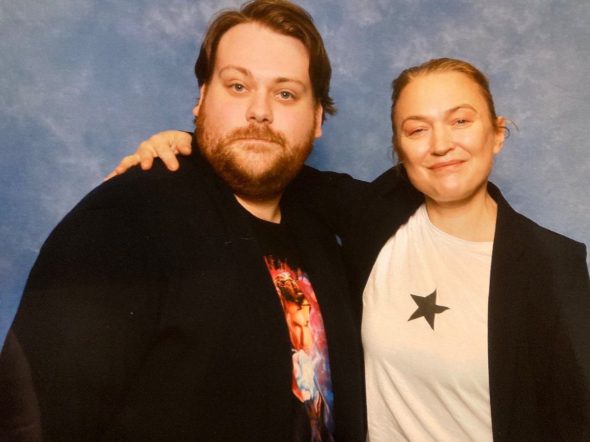 KieranTheDoctor's tweet photo. Amazing time at #LSCC yesterday got to meet the wonderful Philip Hinchcliffe & the lovely @SophiaMyles (the wonderful Madame De Pompadour/Reinette) from The Girl in the Fireplace. Great way to kick off the conventions for 2026 https://t.co/MUKCfqBTAq
