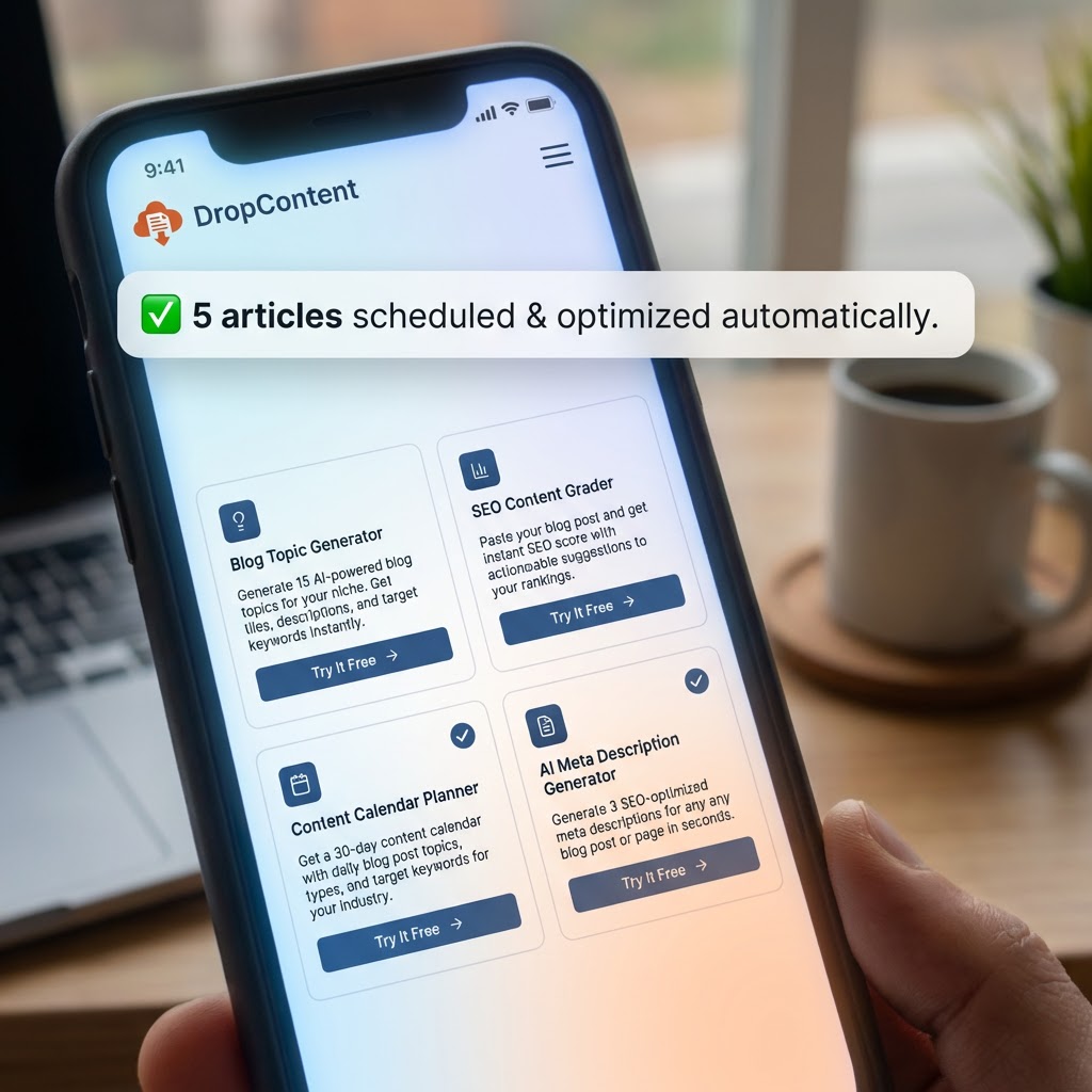 caseyssullivan's tweet photo. Content teams waste hours on repetitive tasks. AI automation handles the busywork so your team focuses on strategy and creativity. Work smarter, not harder. Try DropContent today! 🚀

#ContentAutomation #AITools #SaaS #ContentMarketing #ProductivityHacks https://t.co/0JDVTfLTJd
