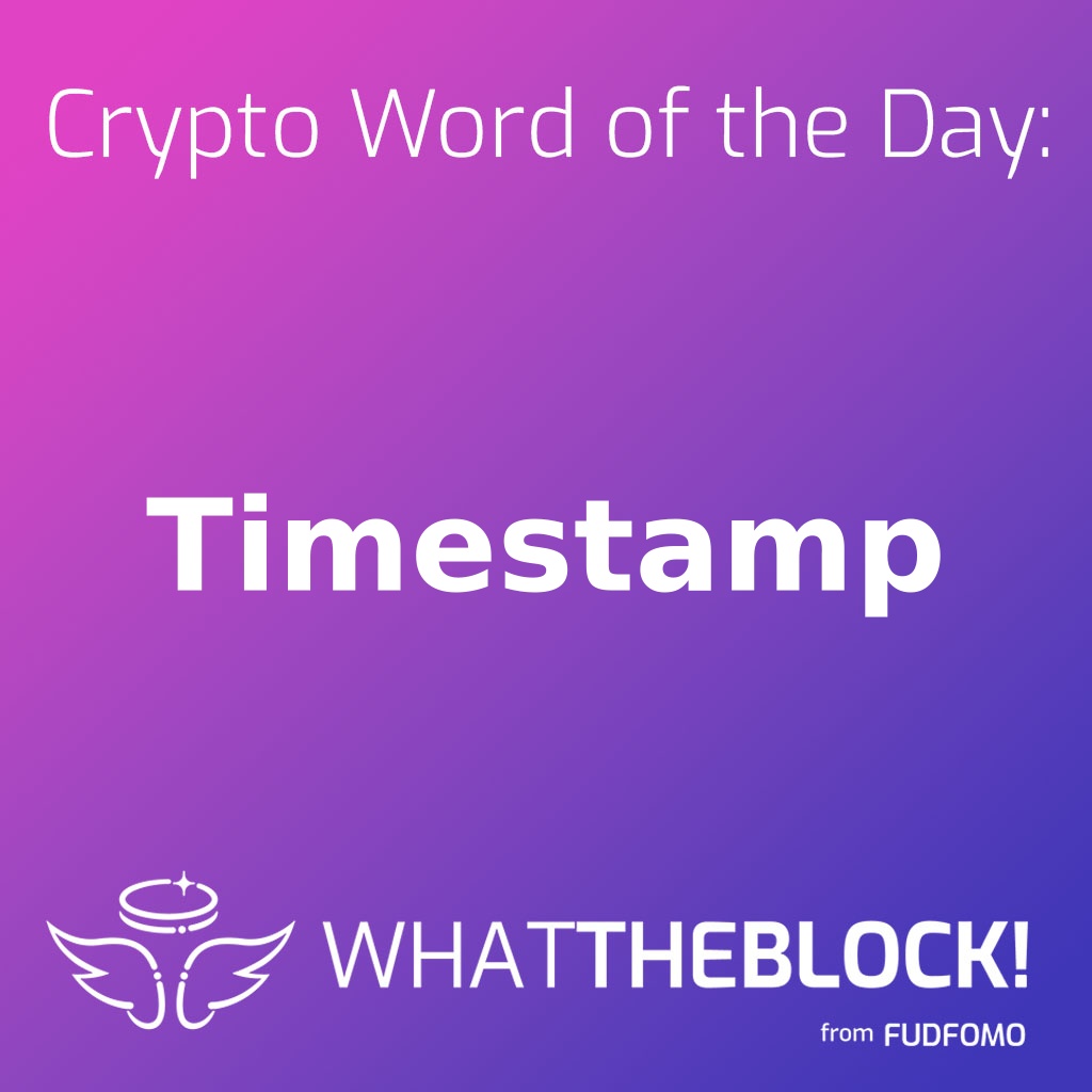 fudfomogroup's tweet photo. 🔐 Crypto Word of the Day: Timestamp
Suppose you owned a diary with each entry dated to show when it was written. That's similar to a timestamp in blockchain, which records the exact time a transacti...
https://t.co/jwcPBZRde3
#Crypto #Blockchain #WhatTheBlock https://t.co/LlDkFr374d