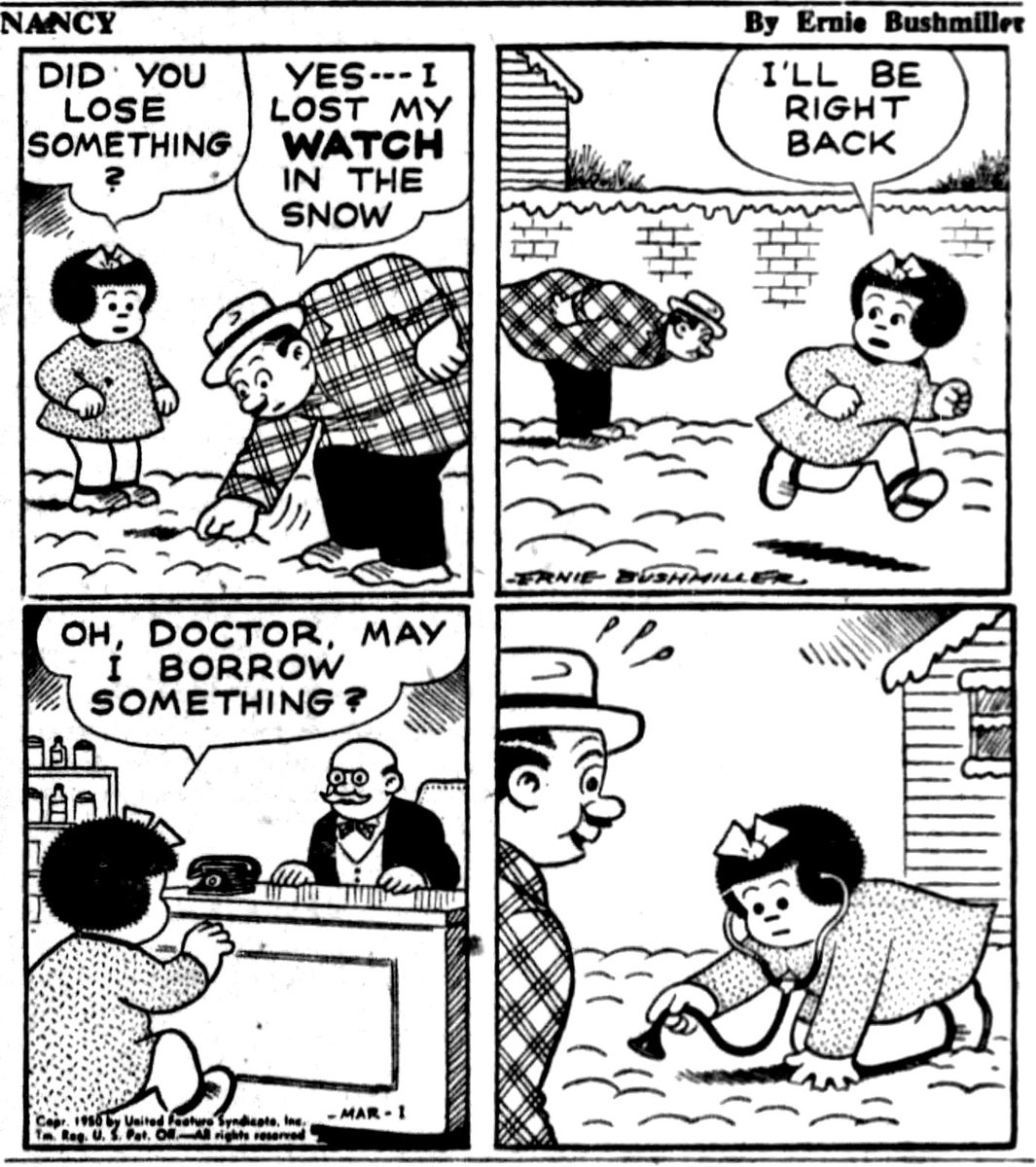 Nancy Comics by Ernie Bushmiller tweet media