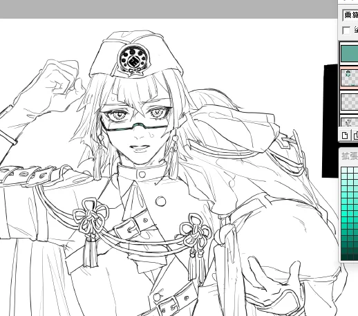 今日はLINEスタンプを描いてみよう!と思っていたのに訪問者パロ描いてる奴は私 