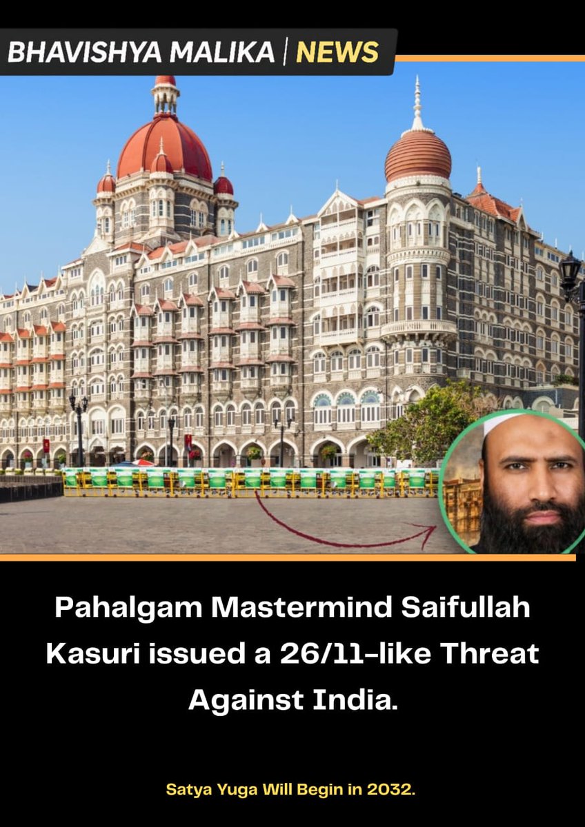 malikainenglish's tweet photo. 🚨 Major alerts: 26/11-like threat to India, lunar eclipse on Holika Dahan night, massive Nashik factory fire, and Operation Sindoor warning to Pakistan.

#BhavishyaMalika #KalkiAvatarArrived #Trisandhya #GlobalNews https://t.co/9DNw72NmVq