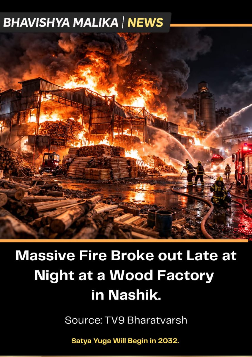 malikainenglish's tweet photo. 🚨 Major alerts: 26/11-like threat to India, lunar eclipse on Holika Dahan night, massive Nashik factory fire, and Operation Sindoor warning to Pakistan.

#BhavishyaMalika #KalkiAvatarArrived #Trisandhya #GlobalNews https://t.co/9DNw72NmVq