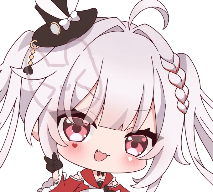 原作にないアホ毛をかくなど